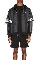 Adidas By Alexander Wang Wangbody Hood In Black,stripes