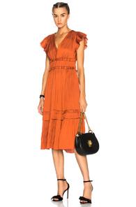 Ulla Johnson Bella Dress In Orange