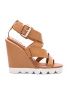 See By Chloe Leather Tiny Wedges In Neutrals
