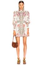 Zimmermann Ninety Six Shirt Dress In Paisley,white