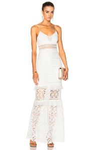 Self-portrait Peony Bridal Dress In White