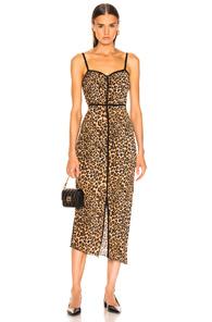 Nanushka Abir Dress In Animal Print,brown