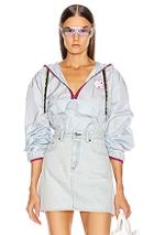 Acne Studios Osaze Face Hoodie In Blue