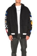 Off-white Patches Hoodie In Black