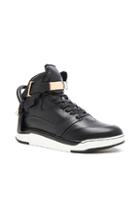 Buscemi B Court Leather Sneakers In Black