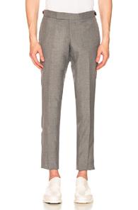 Thom Browne Low Rise Skinny Trouser In Gray