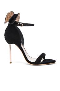 Sophia Webster Suede Maya Heels In Black