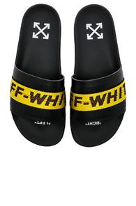Off-white Industrial Belt Slide In Black