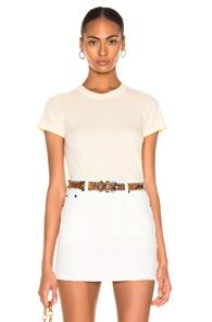 Enza Costa Classic Short Sleeve Tee In Yellow