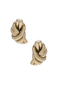 Jw Anderson Metallic Knot Earrings In Metallics