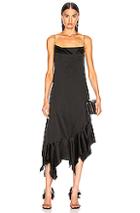 Marques ' Almeida Spaghetti Strap Peplum Dress In Black