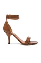 Givenchy Leather Kali Heels In Brown