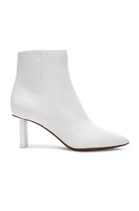 Vetements Leather Ankle Boots In White