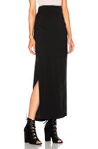 Ann Demeulemeester Belted Column Skirt In Black