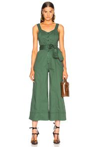Ulla Johnson Robbie Jumpsuit In Green