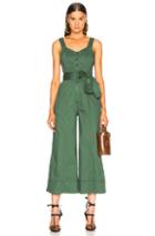 Ulla Johnson Robbie Jumpsuit In Green
