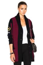 Stella Mccartney Stripes Cardigan In Black,purple,stripes