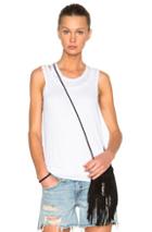 Rag & Bone/jean Double Layer Tank Top In White