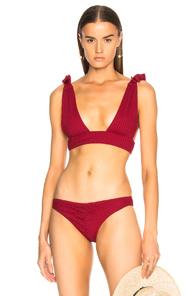 Cali Dreaming Gaia Bikini Top In Red