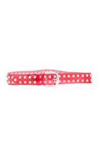 Isabel Marant Pvc Stud Belt In Red