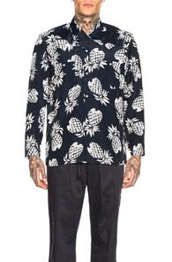 Needles One-up Pineapple Cowboy Shirt In Blue,tropical