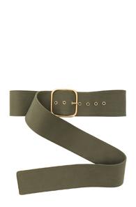 Monse Cotton Canvas Belt In Green