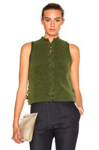 3.1 Phillip Lim Knot Front Sleeveless Top In Green
