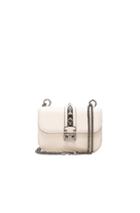 Valentino Small Lock Shoulder Bag In White