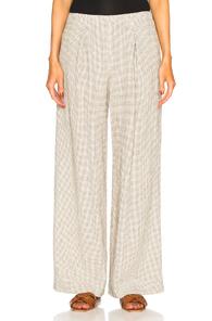 Raquel Allegra Pajama Pants In Neutrals,checkered & Plaid