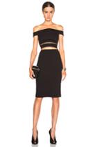Nicholas Ponti Off Shoulder Strap Dress In Black