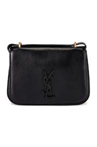 Saint Laurent Small Spontini Satchel In Black