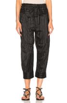 Isabel Marant Shantel Pants In Black,stripes