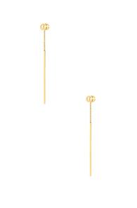 Gucci Gg Running Pendant Earrings In Metallics