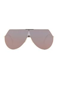 Fendi Eyeline Sunglasses In Metallics
