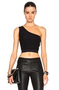 Helmut Lang Asymmetrical Bra In Black