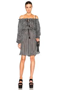 Zimmermann Pavilion Gather Scoop Dress In Stripes