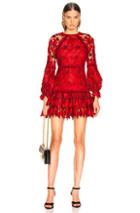 Alexis Fransisca Lace Dress In Red