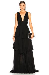 Caroline Constas Paros Maxi Dress In Black