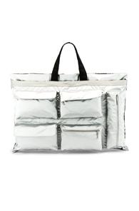 Raf Simons Poster Tote In Black,metallic