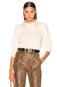 Ganni Julliard Mohair Sweater In Neutral,white