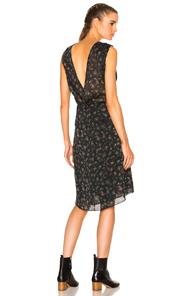 Isabel Marant Taos Dress In Black,florals,green