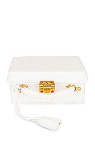 Mark Cross Grace Small Box Bag In White