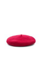 Lola Hats Plain Cig Beret In Red