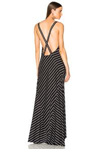 Haider Ackermann Striped Camisole Dress In Black
