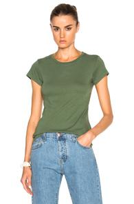 Re/done Slim Tee In Green