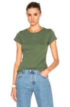 Re/done Slim Tee In Green