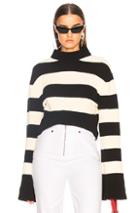 Tre Alice Sweater In Black,stripes,white