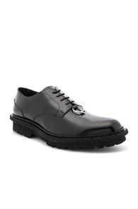 Neil Barrett Leather Piercing Derbies In Black