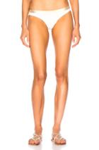 Solid & Striped Madison Bikini Bottom In Metallic,white