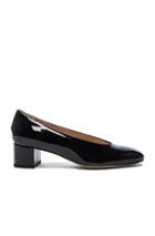 Mansur Gavriel Patent Leather Ballerina Pumps In Black